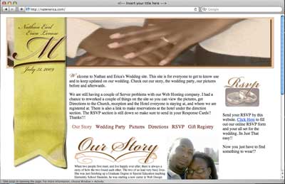 Nate n Erica Wedding Site
